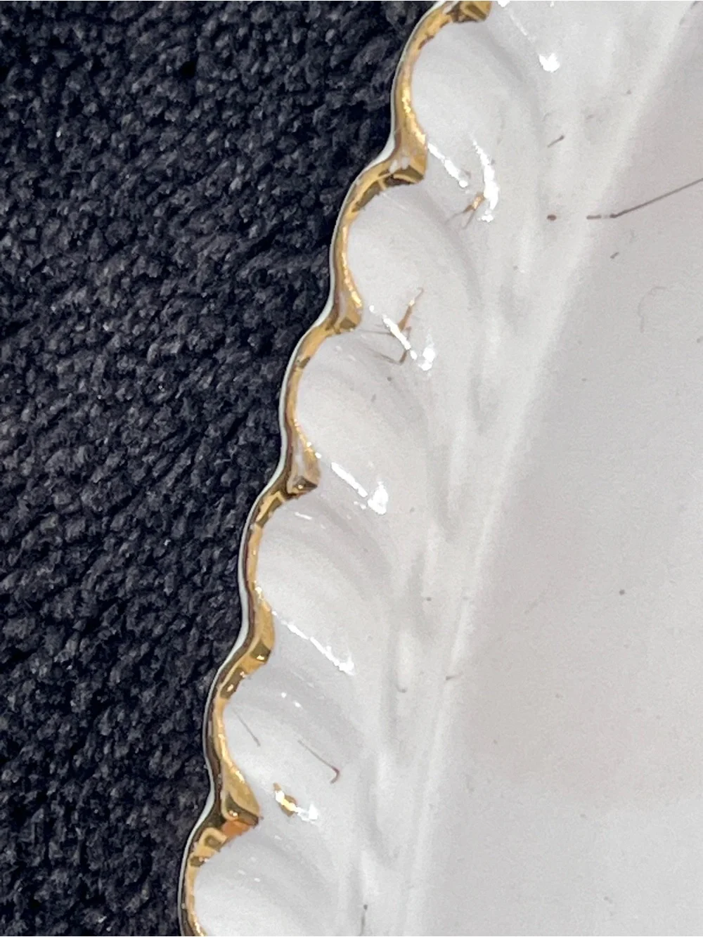 Vintage Harker Pottery 22K Gold Courting Couple Plate USA